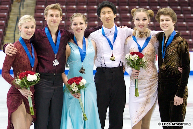 Mackenzie Bent, 15, Uxbridge & Garrett MacKeen, 18, Oshawa, (pictured left) were the silver medalists in the Junior Dance event.